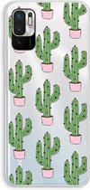 Case Company® - Hoesje geschikt voor Xiaomi Redmi Note 10 5G hoesje - Cactus Lover - Soft Cover Telefoonhoesje - Bescherming aan alle Kanten en Schermrand