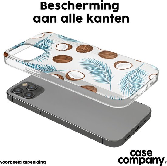 Case Company® - Coque OnePlus Nord 2 5G avec cordon - Noix de coco - Protection de téléphone avec cordon Zwart - Protection sur tous les côtés et sur les bords de l'écran