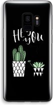 Case Company® - Hoesje geschikt voor Samsung Galaxy S9 hoesje - Hey you cactus - Soft Cover Telefoonhoesje - Bescherming aan alle Kanten en Schermrand