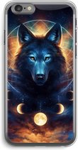 Case Company® - Hoesje geschikt voor iPhone 6 PLUS / 6S PLUS hoesje - Wolf Dreamcatcher - Soft Cover Telefoonhoesje - Bescherming aan alle Kanten en Schermrand