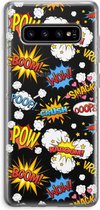 Case Company® - Hoesje geschikt voor Samsung Galaxy S10 Plus hoesje - Pow Smack - Soft Cover Telefoonhoesje - Bescherming aan alle Kanten en Schermrand