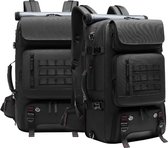Jeusin® 3-in-1 Multifunctionele comfortabele tas - Rugzak - Backpack - Schoudertas - Met USB oplaad poort - Laptoptas - Voor laptops tot een laptop maat van 17,3 inch - Zwart