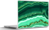 Laptop sticker - 11.6 inch - Goud - Agaat - Luxe - 30x21cm - Laptopstickers - Laptop skin - Cover