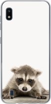 Geschikt voor Samsung Galaxy A10 hoesje - Wasbeer - Dieren - Kinderen - Jongens - Meisjes - Siliconen Telefoonhoesje