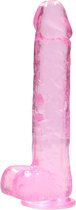 Bang It - Dildo XXL met zuignap voor vrouwen - Realistische dildo’s voor mannen - Anaal - 22 cm - Roze