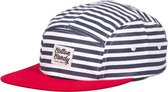 Cotton Candy - 5-panel Cap Beach Stripes Blue / Red
