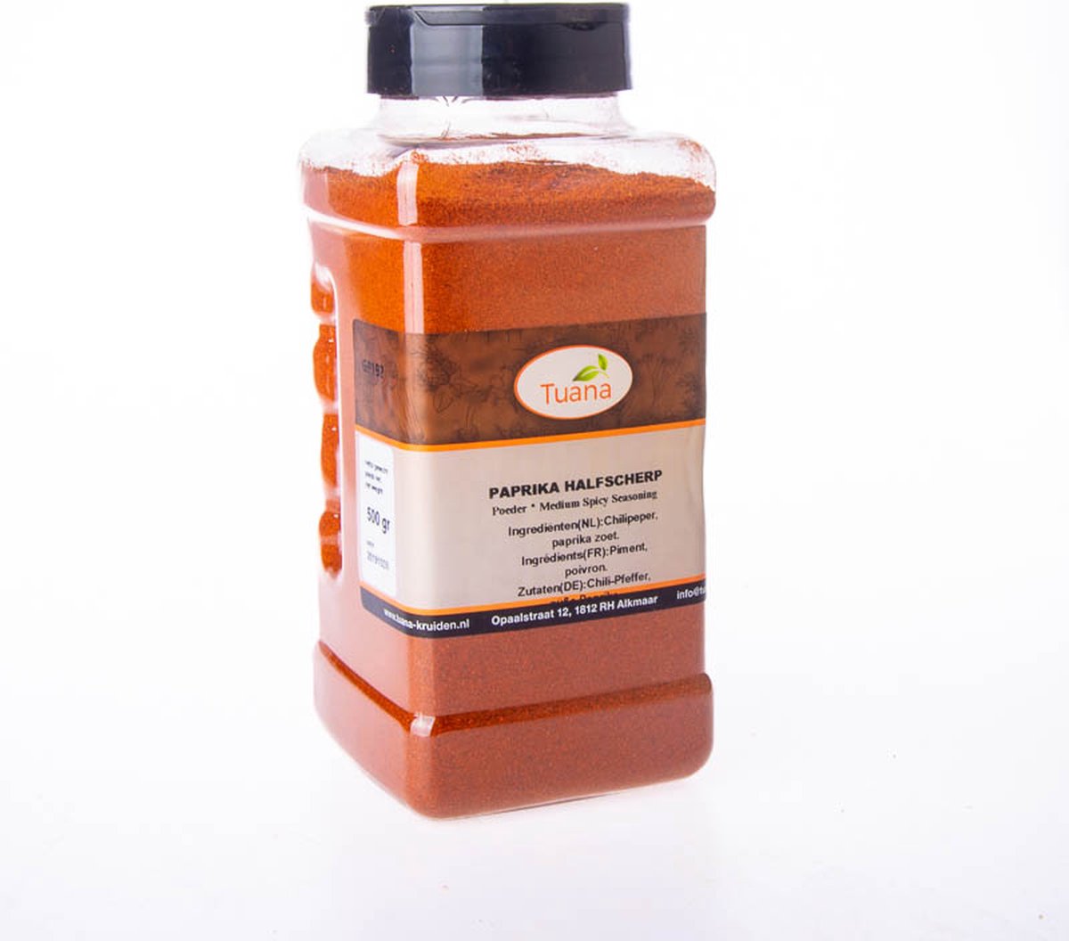 Goedkoopste Tuana Kruiden - Paprika Poeder Halfscherp - Strooibus 400 Gram - Kruiden Zonder Zout - GP0195