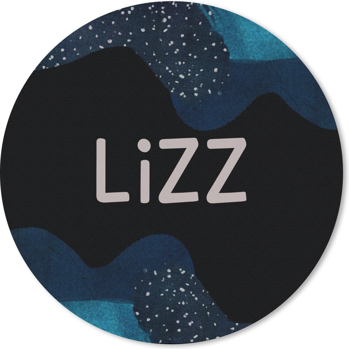 Muismat rond 30x30 cm - Mousepad Lizz - Pastel - Meisje - Ronde muismatten