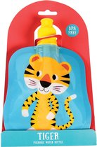 Rex London - Vouwbare waterfles - Waterfles - Kids - Tijge - Tiger - Cadeau - Kinderverjaardag - 350ML