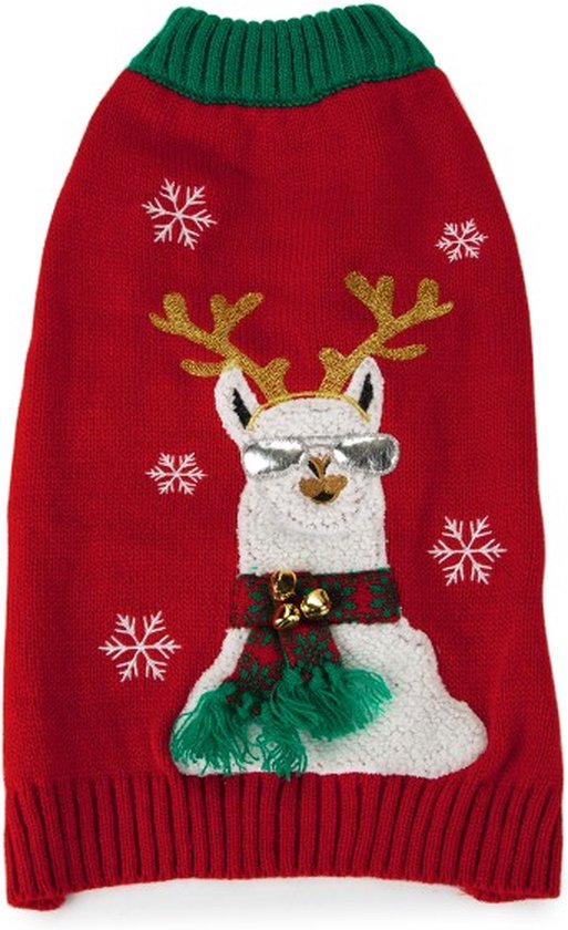 Beeztees Kersttrui Rendier - Hondenkleding - Maat M - 33 cm