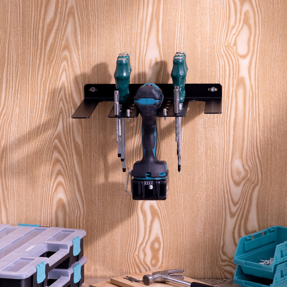 Deuba Magnetische Gereedschaphouder 45 cm (3 stuks) Capaciteit 23 kg Werkplaats Strip Opbergen Keuken Garage Kantoor