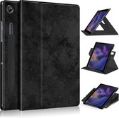 IYUPP tablethoes geschikt voor Samsung Galaxy Tab A8 2021 Hoes - Book Case - Zwart