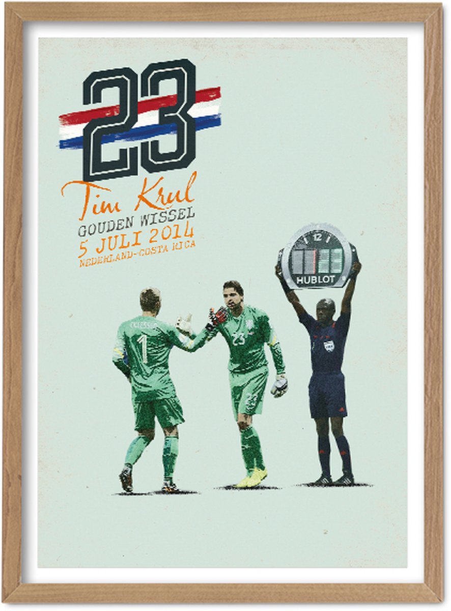 FC Kluif 'Gouden Wissel' poster - Nederlands Elftal Voetbal Poster - 70 x 50 cm