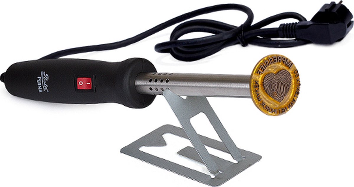 Elektrische Brandstempel | Ø40mm-100 Watt-Messing-E/F-stekker (Benelux) | Posta Perma