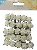Joy! Crafts Artificial Flowers - Ivoren roosjes 25 st