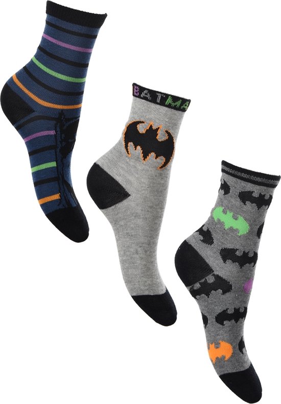 Batman - sokken Batman 3 paar- jongens- maat 31/34
