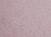 Pip Studio jersey hoeslaken Leafy pink - 90x200/220cm