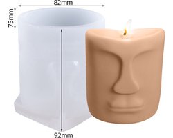 Kaarsmal Nordic - Gezicht - Type 3 - Siliconen mal - Zelf kaarsen maken - Gips gieten - DIY kaarsen maken
