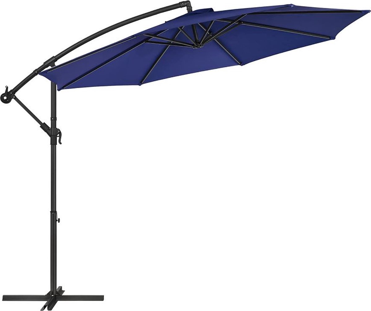 MIRA Home - Parasol - Zonnewering - Tuin - UV-bescherming - Blauw - 245x300