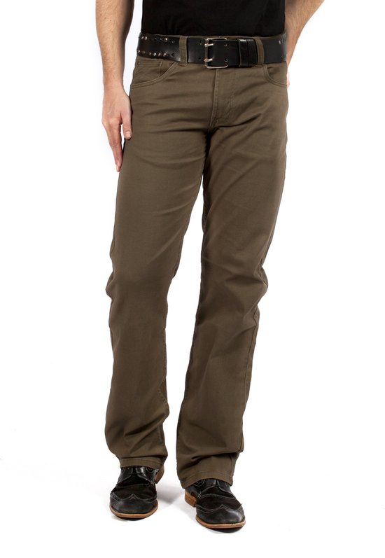 MASKOVICK Heren Clinton Twill stretch Regular - Khaki