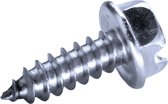 GOEBEL® - 1000 x Zeskantkop plaatschroeven (Ø x L) 4,2 x 13 mm RVS V2A / A2 (AISI 304/02) met Zonder Ring DIN7976 / ISO1479 met aangeperste ring met sleuf - Schroeven - 2035142130