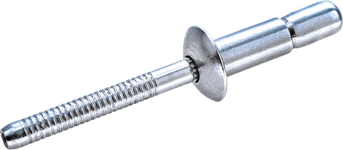 GOEBEL® - 250 x Constructie blindklinknagels 4,8 x 10,5 mm - RVS A2 / RVS A2 - Platbolkop - GO-LOCK - 7770504810 - Popnagel