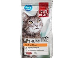 Dein Bestes katten Droogvoer, Senior rijk aan kip, 750 g