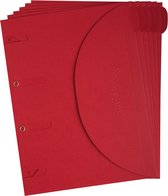 Smartfolder - pak van 6 - a4 - rood | Krimp a 6 stuk