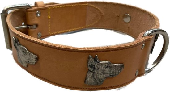Lederen Halsband Gewaxt en Verouderd Bruin Rustic Heartbeat