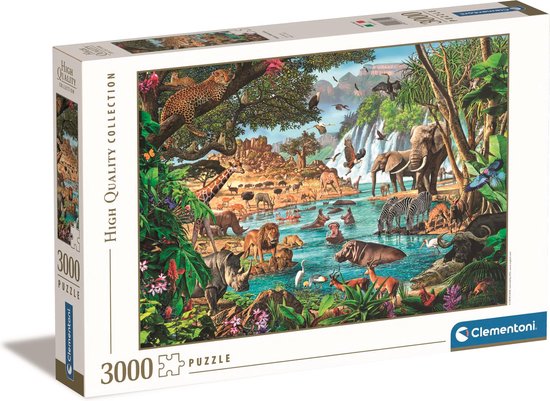 Puzzle 3000 p - Animaux du continent africain, Puzzle adulte, Puzzle, Produits