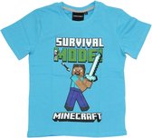 Minecraft t-shirt korte mouw - maat 134 - 9 jaar