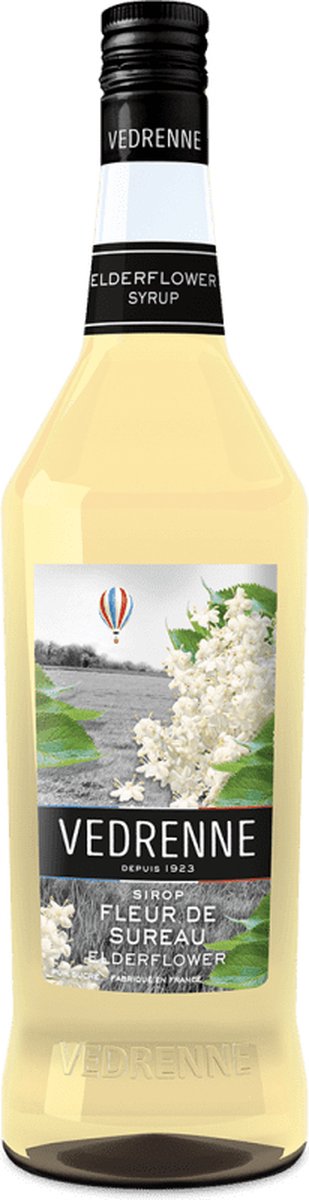 Vlierbloesem siroop - limonade siroop ranja van Vedrenne - ook voor / Sodamaker / cadeautip / cocktails