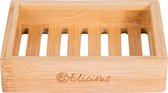 Elicious® - Zeepbakje - Extra Sterk - Duurzaam - Bamboe - Handgemaakt - Zeepschaal - Douche - Keuken - Plasticvrij - Milieuvriendelijk