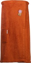 ARTG® Towelzz - Sauna Kilt - Dames - met Klittenband - Aarde Bruin - Terra - ( Borstomvang tot 150 cm)