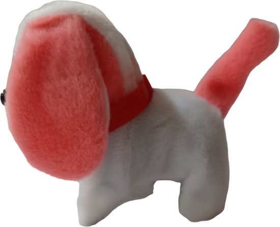 Puppy met geluid- schattig speelgoed hondje blaft en loopt Rose oren - Merkloos