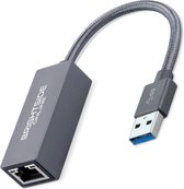 USB 3.0 naar Ethernet adapter - 1000Mbps - RJ45 - Windows/Mac