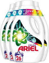 Ariel Lessive Liquide +Touch Van Lenor Unstoppables - Couleur - Value Pack 4 x 26 Lavages