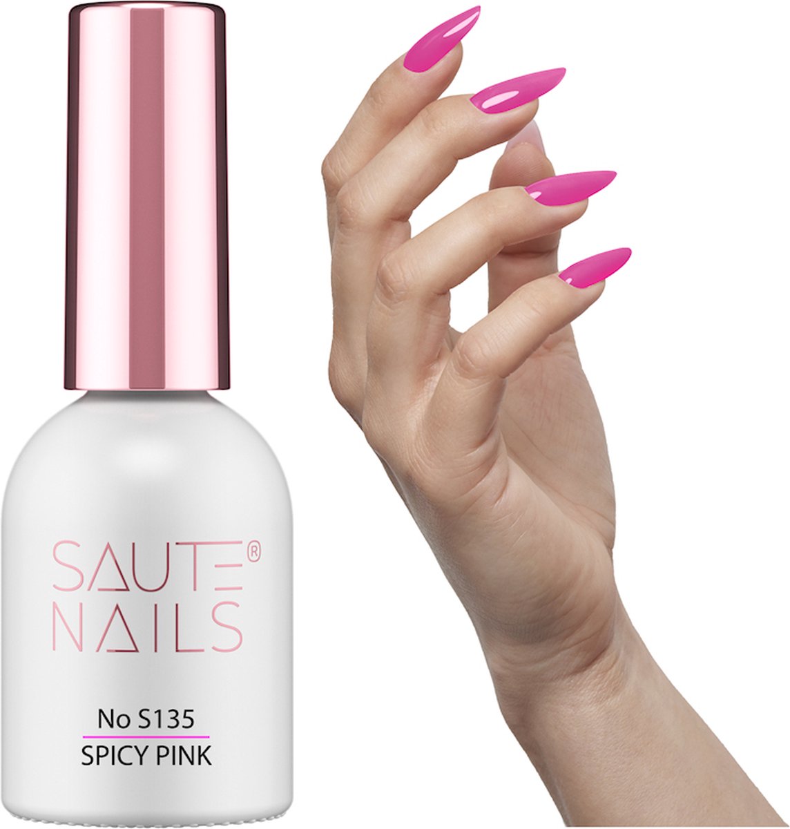 SAUTE Nails Roze UV/LED Gellak 8ml. - S135 Spicy Pink
