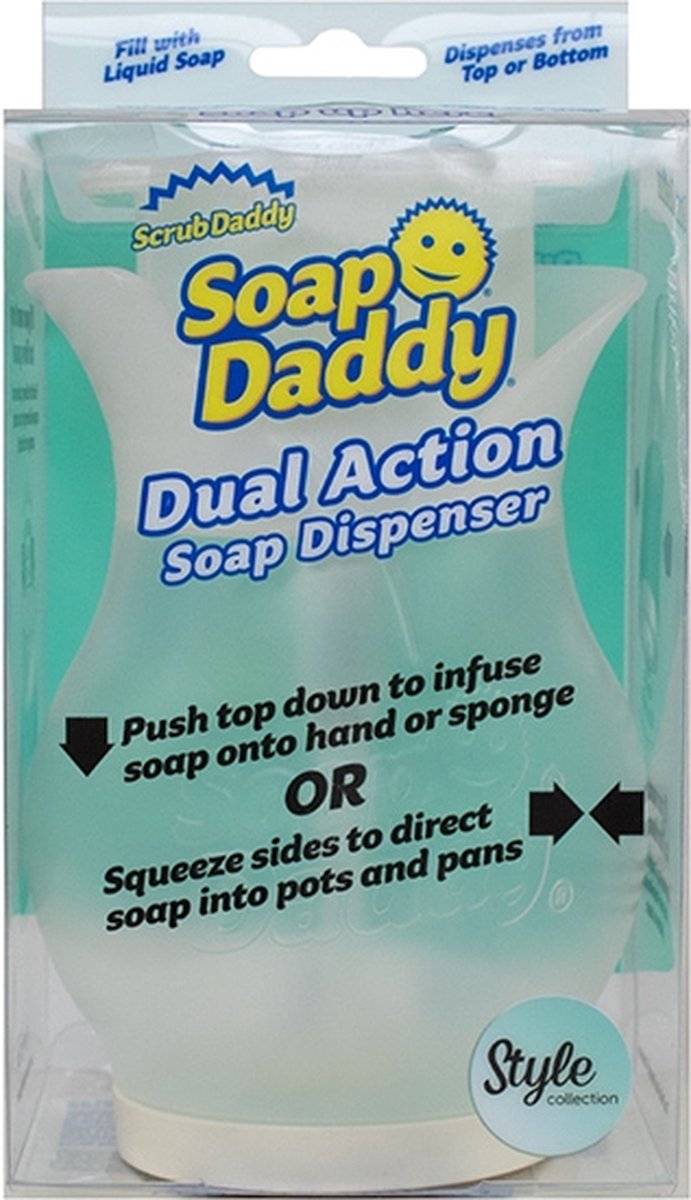 🧼 ¡ HOT ! 2023 Scrub Daddy SOAP DADDY DUAL Action Dispenser STYLE  COLLECTION ! 810044130164