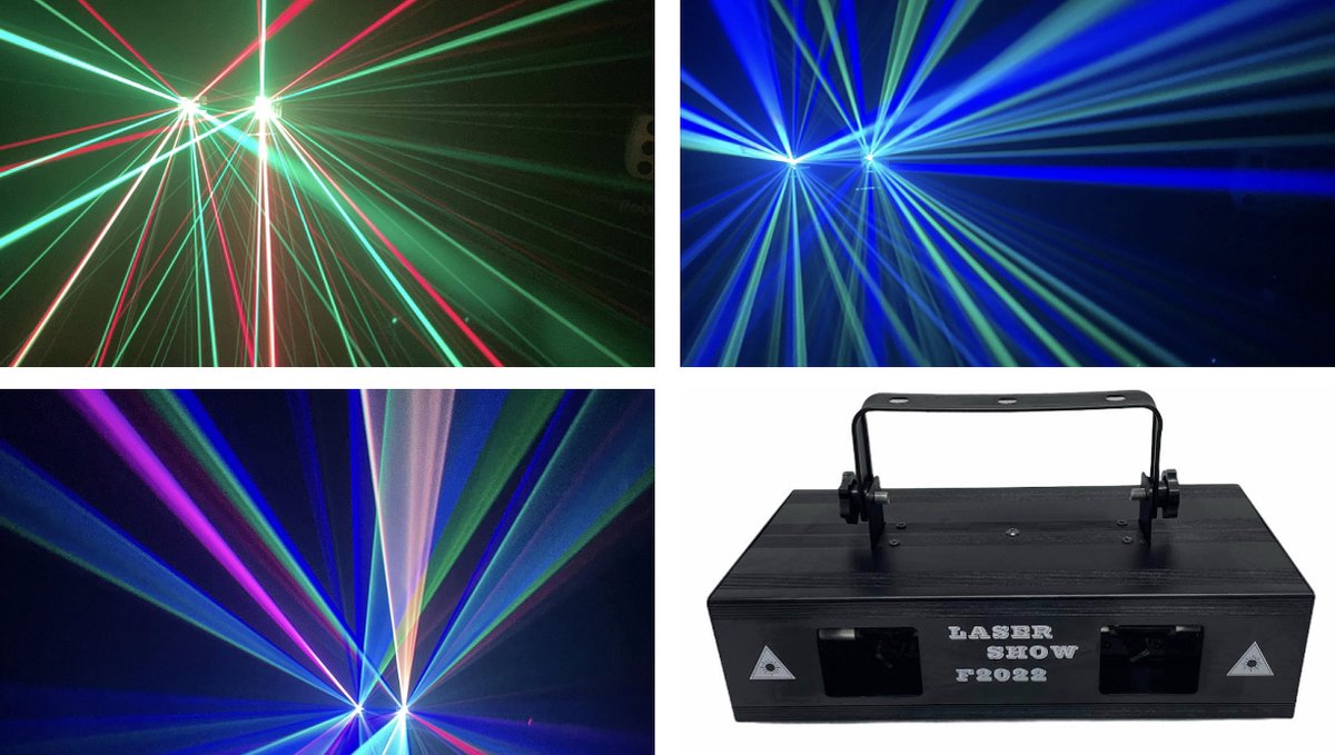 Kleuren Lasershow disco laser 2 head RGB alle kleuren (Moonlight) | bol.com