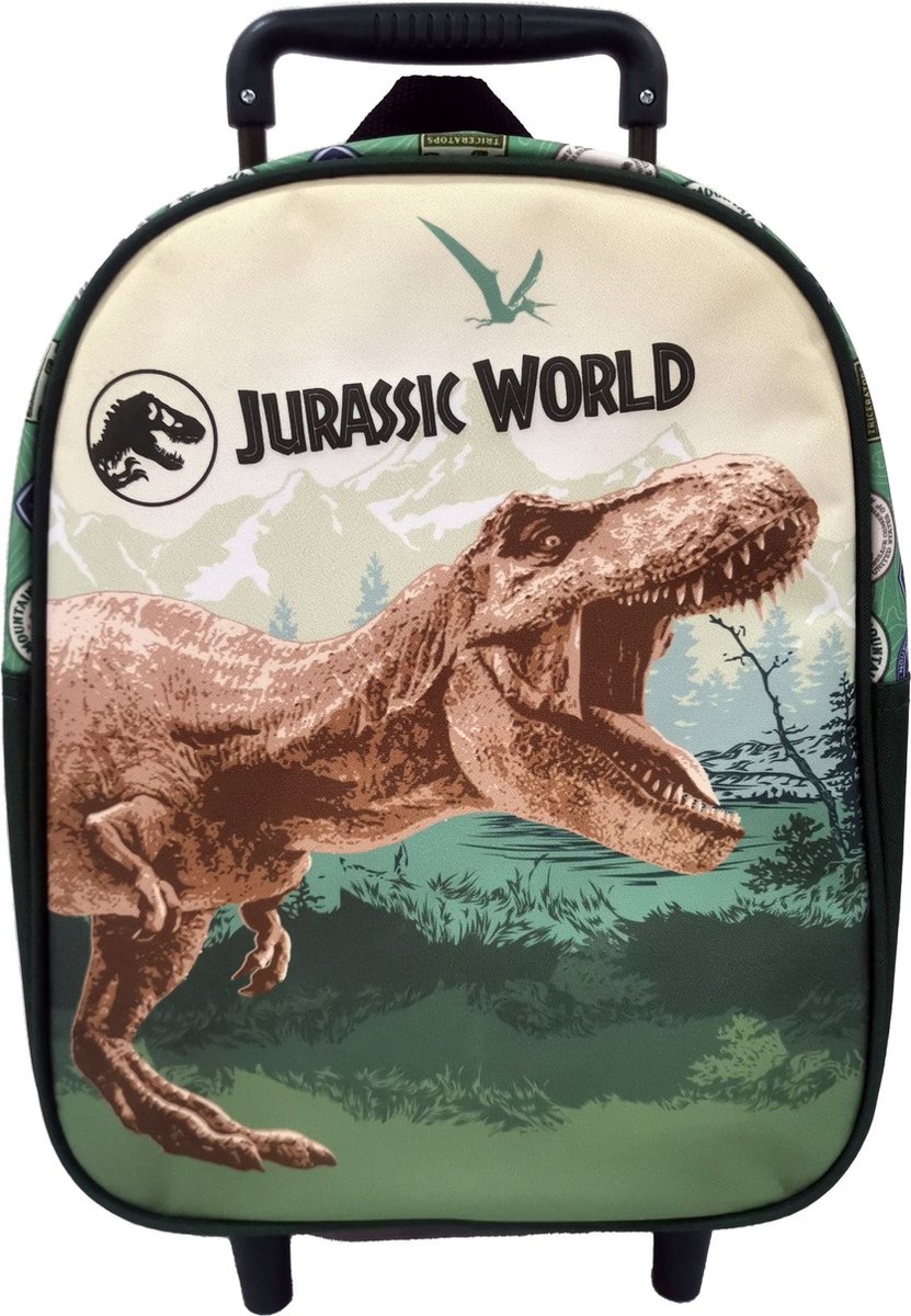 Jurassic World 3 Rugzak Trolley Koffer School Tas 3-6 Jaar