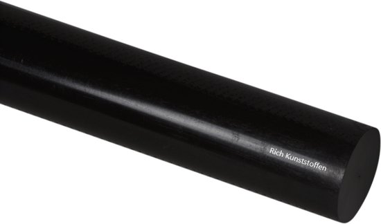 staf - Pa6 staf | 30 mm x L=1000 mm zwart | kunststof staaf | rondstaf... | bol.com