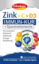 Schaebens Zink + Vitamine C + Vitamine D3 Tabletten 30 stuks, 10 g