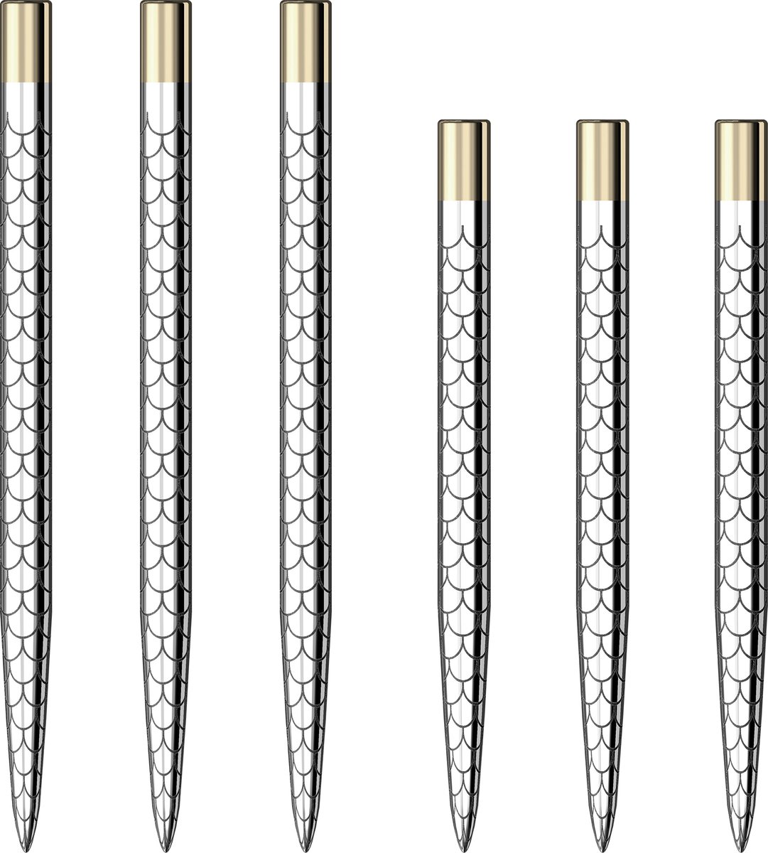 Mission Laser Plus Fan Mosaic Dartpunten Zilver - 38 mm