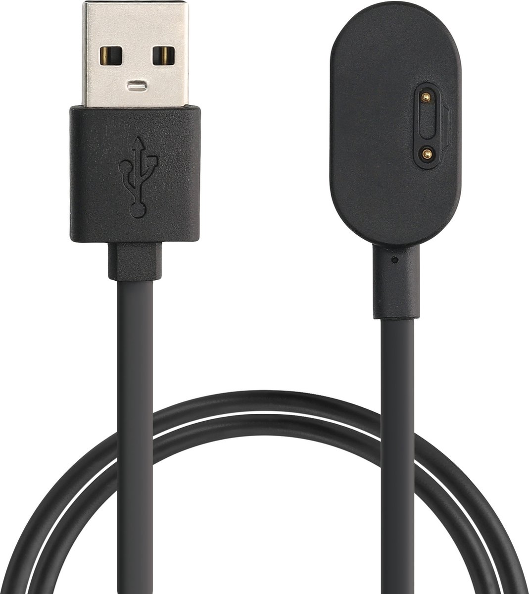 kwmobile USB-oplaadkabel geschikt voor imoo Watch Phone Z6 / Watch Phone Z1 kabel - Laadkabel voor smartwatch - in zwart
