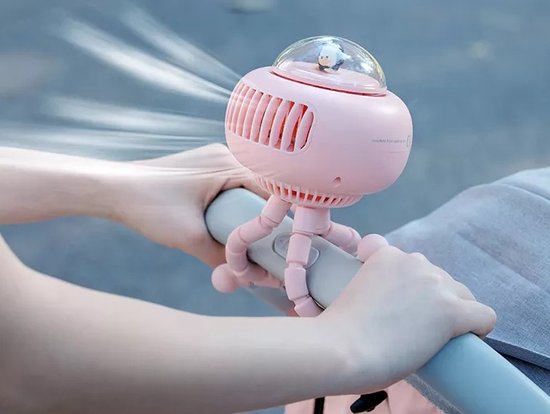 Mini ventilateur - Rose - pour poussette, Chambre de bébé et parc - Sans  fil -... | bol.com