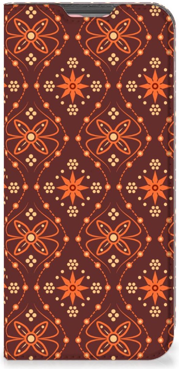 Samsung Galaxy A13 (4G) Hoesje met Magneet Batik Brown