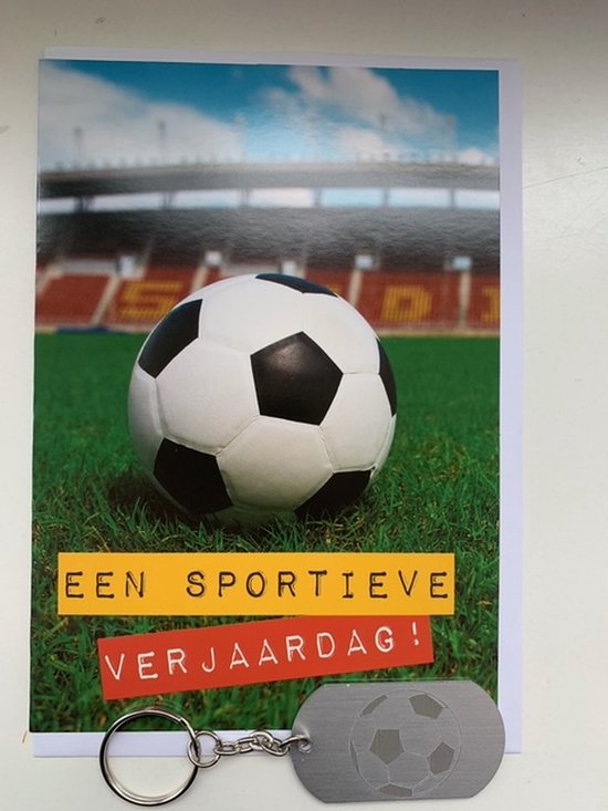 Akyol - voetbal wenskaart - voetbal - Eredivisie - speler - Cadeau - verrassing - wenskaart - bal - gras