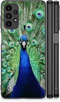 GSM Hoesje Samsung Galaxy A13 4G Siliconen Back Cover met Zwarte rand Pauw