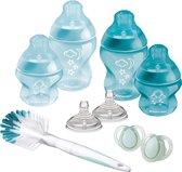 Bol.com Tommee Tippee Closer to Nature flessen starterpakket voor pasgeboren baby's tepelspenen met anti-koliek ventiel gemengde... aanbieding